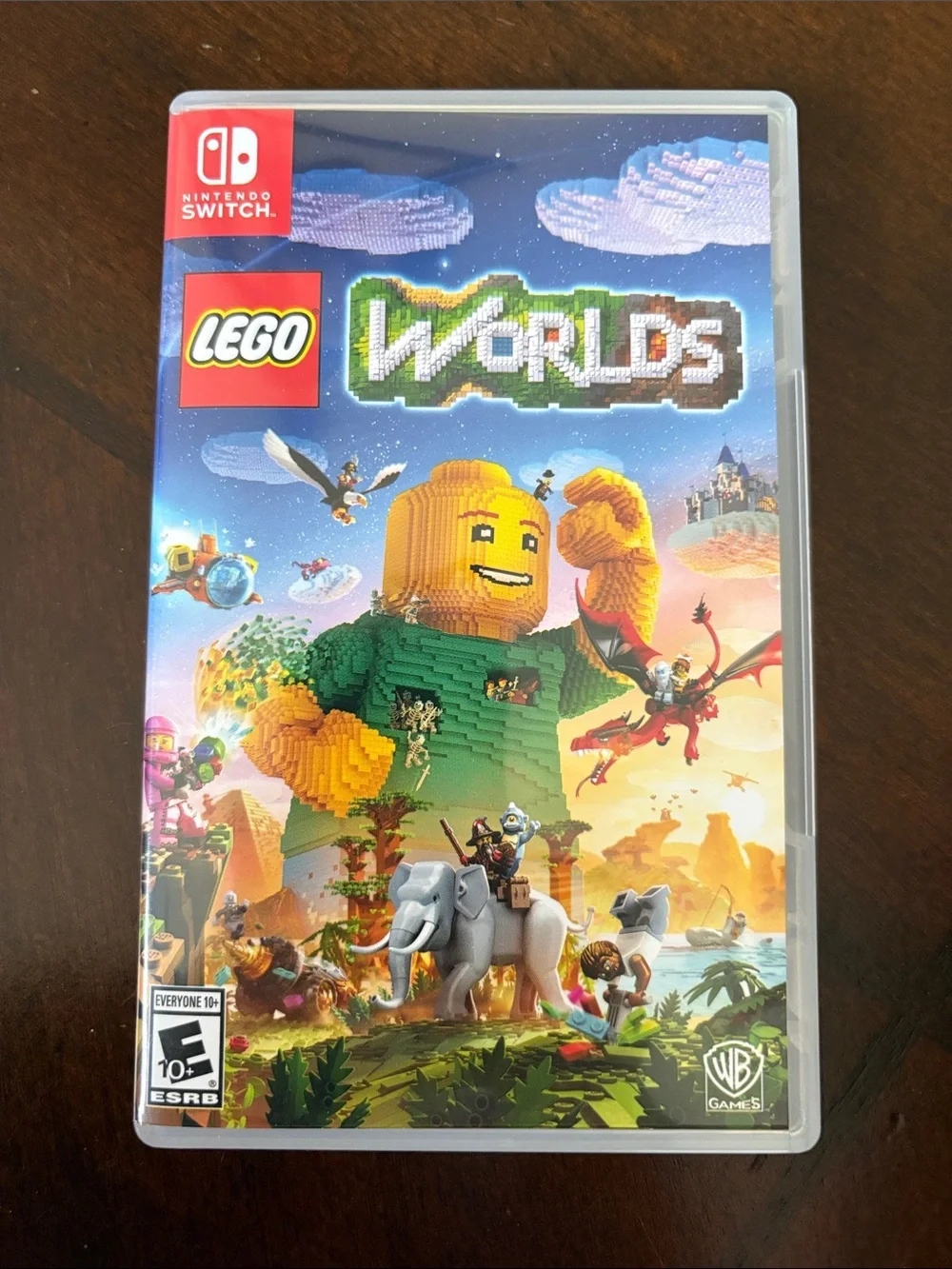 LEGO Worlds Nintendo Switch Case - Yellow & Green Minifigure Artwork
